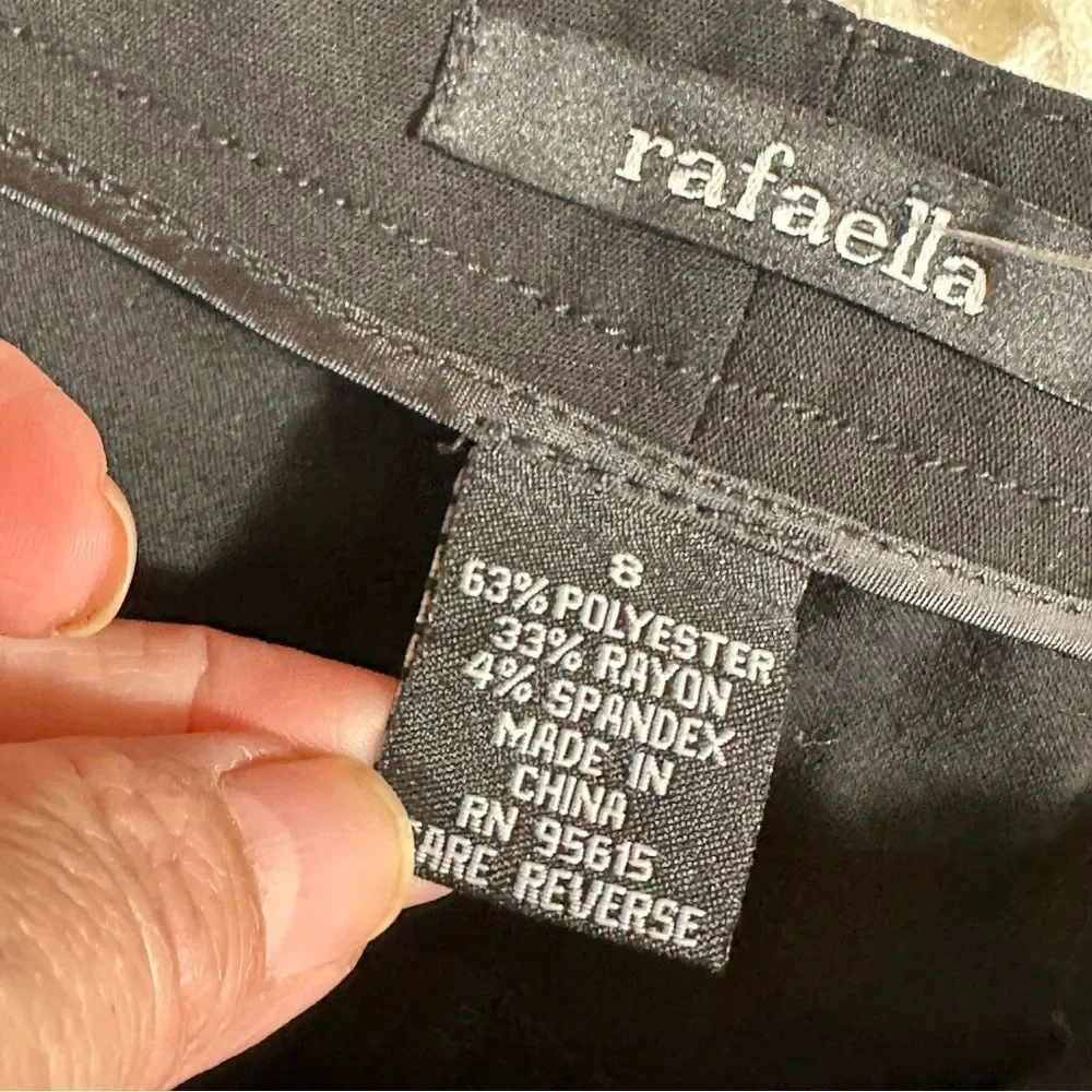 Rafaella Elegant Black Flare Trousers